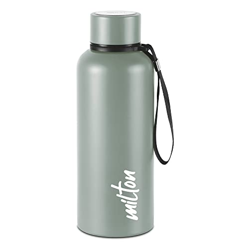 Milton Aura 750 Thermosteel Bottle, 750 ml, Grey | 24 Hours Hot and Cold | Easy to Carry | Rust Proof | Leak Proof | Tea | Coffee | Office| Gym | Home | Kitchen | Hiking | Trekking | Travel Bottle
